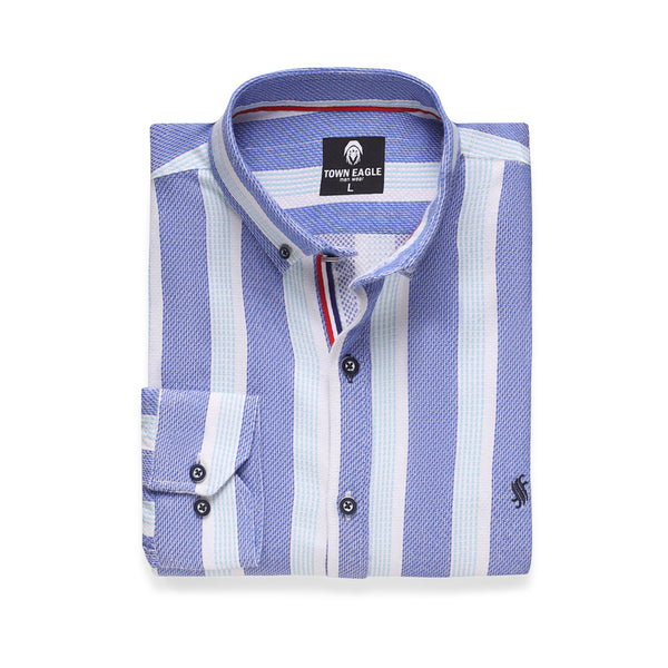 قميص شبيكة قطن مستورد خطوط عريضة-QA-270