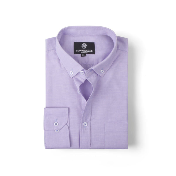 قميص قطن ساده - موف فاتح - QA-245