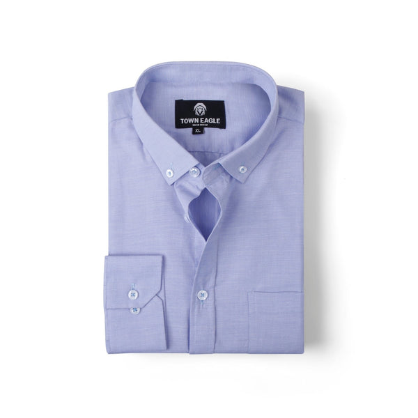 قميص قطن ساده - لبني - QA-245