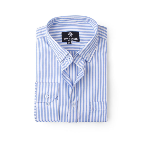 قميص بوبلين مخطط مستورد  QA-210