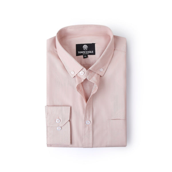 قميص قطن ساده - بيج - QA-245